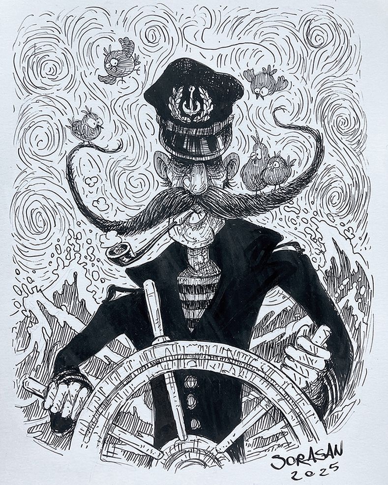 Inktober 2025 - Day 1 Mustache