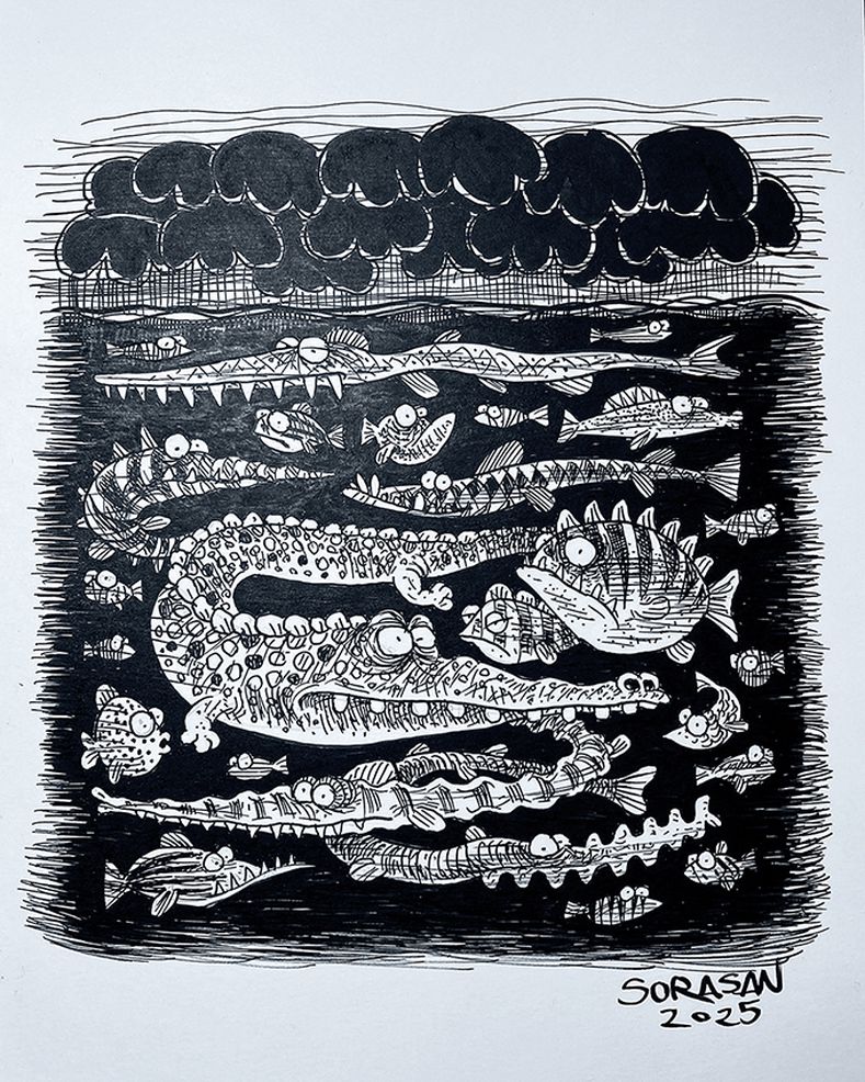 Inktober 2025 - Day 4 Murky