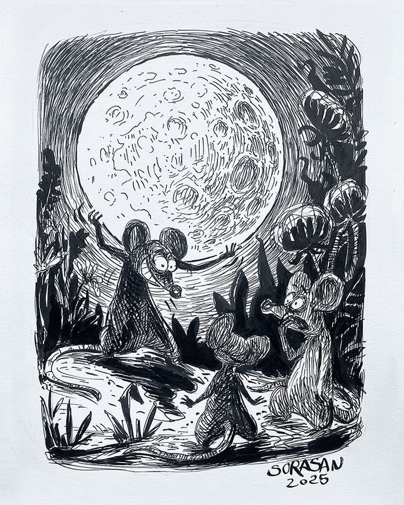 Inktober 2025 - Day 9 Heavy