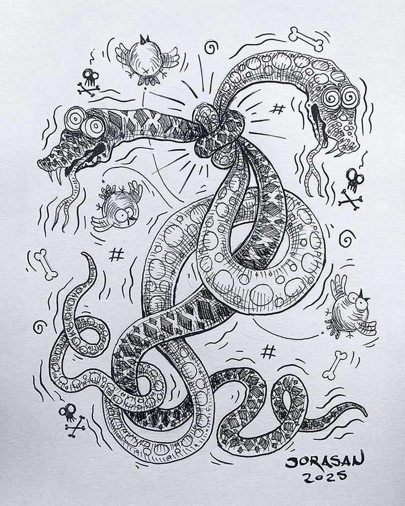 Inktober 2025 - Day 16 Blunder