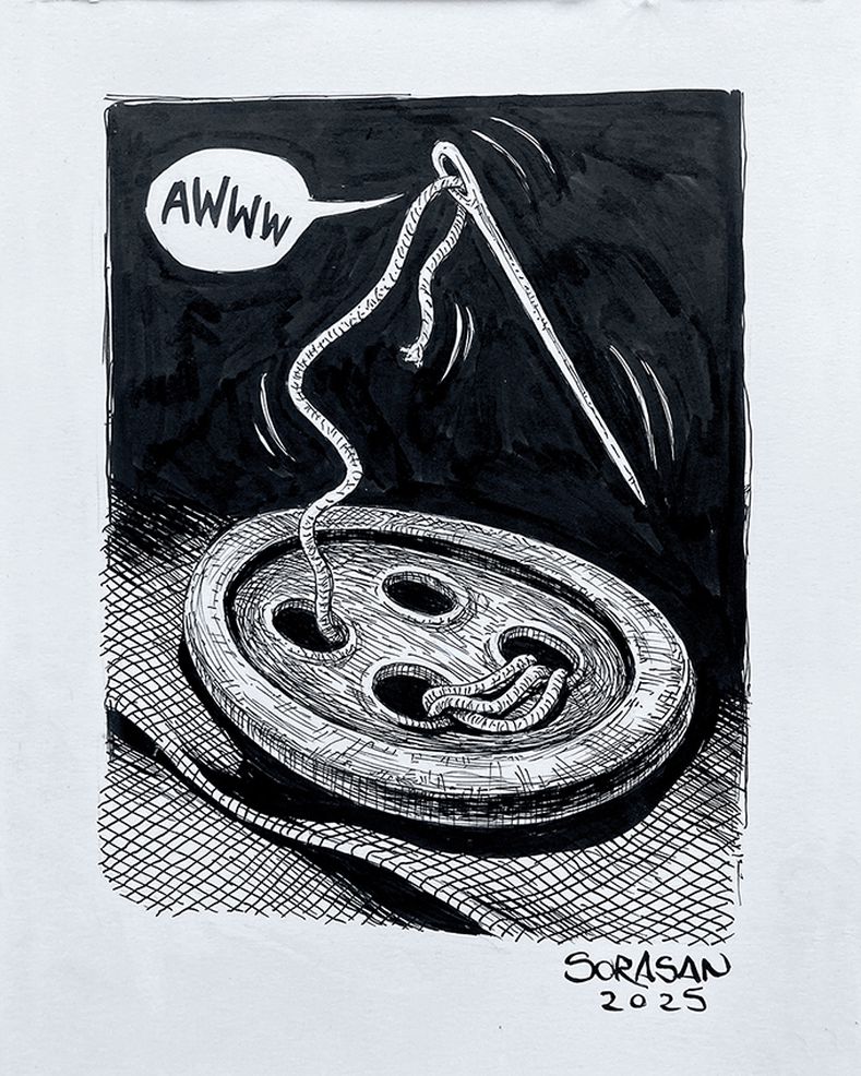 Inktober 2025 - Day 22 Button