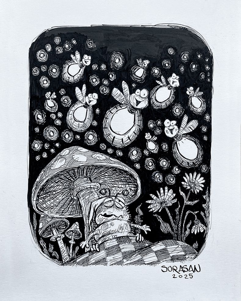 Inktober 2025 - Day 23 Firefly