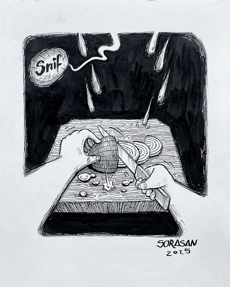 Inktober 2025 - Day 27 Onion