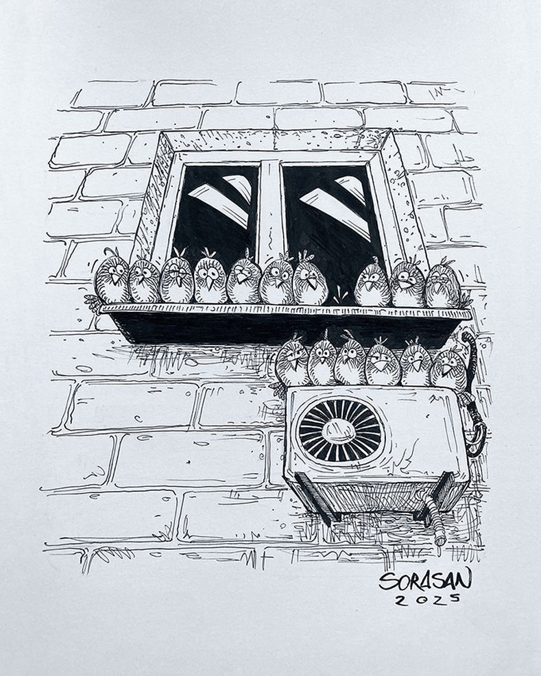 Inktober 2025 - Day 30 Vacant