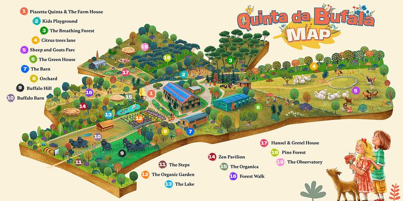 The Tale of Quinta da Bufala - map